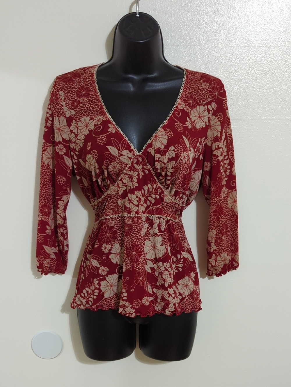 Vintage Y2K Tie Back Babydoll Top